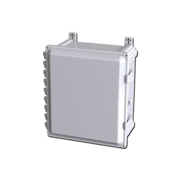 Saginaw Control & Engineering Polycarbonate Electrical Enclosures, 15.40 in H, 7.89 in D, 14.68 in W, NEMA 3R, 4, 4X, 12, 13 - SCE-1412PC