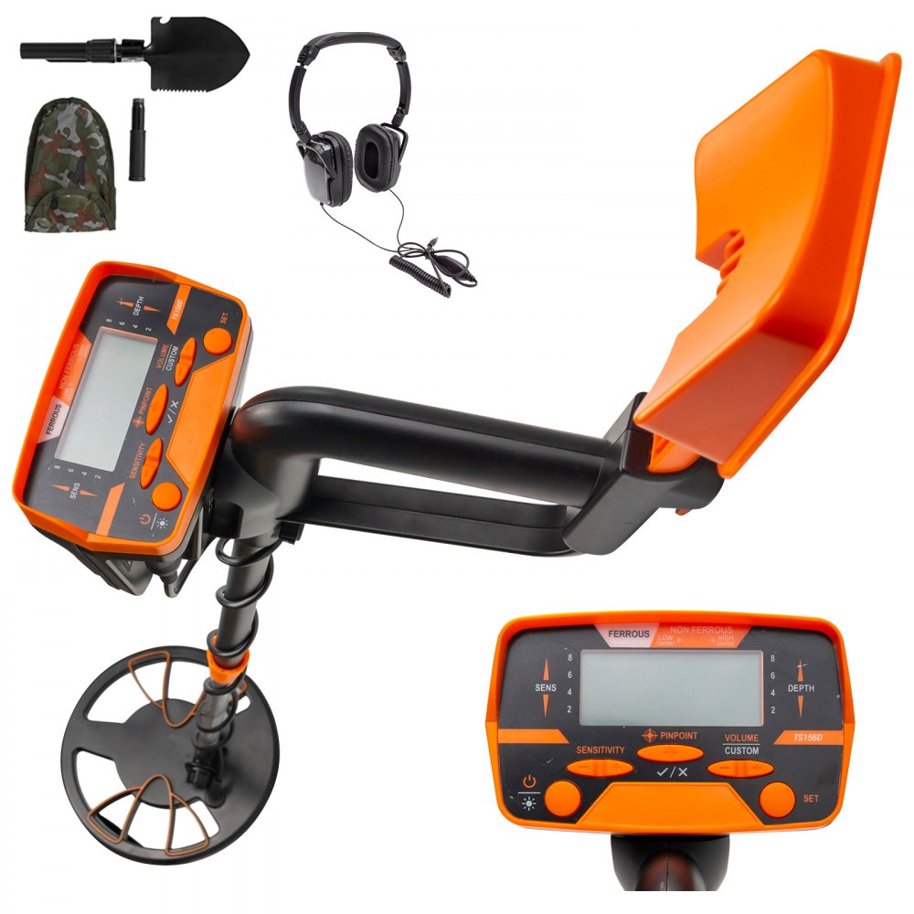 VEVOR Metal Detector Waterproof Disc Metal detectors Underwater Underground high Accuracy LCD Display Metal Detector for Adults and Children Headphone Automatic Detector (Yellow 3010) - JSTCQMD30104JT001V0