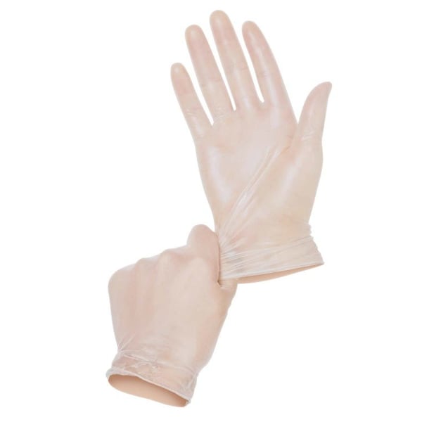 Medline, Guantes Desechables de Vinilo, Vinilo, Sin Polvo, M, Paquete de 1500, Transparente - SB512