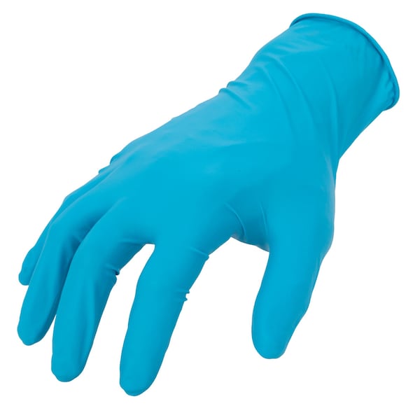 212 Performance NTG8-03, Guantes desechables de nitrilo, 8 mil de espesor en la palma, nitrilo, sin polvo, talla L, azules - NTG8-03-010