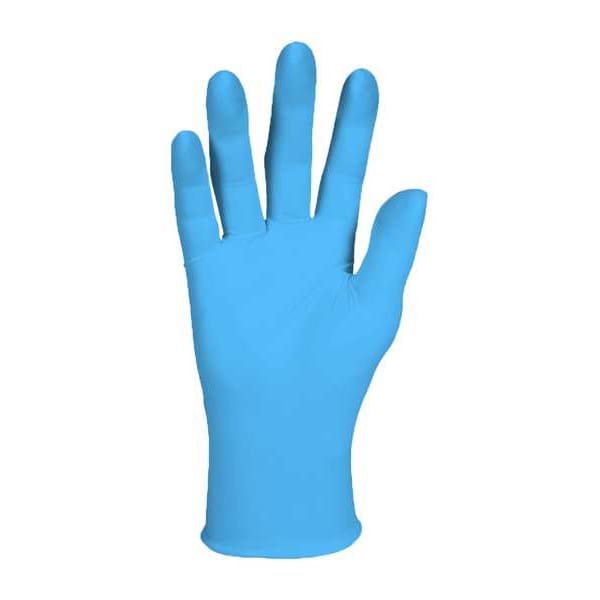 Kleenguard G10, Guantes Desechables, 3 mil de Palma, Nitrilo, sin Talco, M (8), Paquete de 100, Azul - 54333