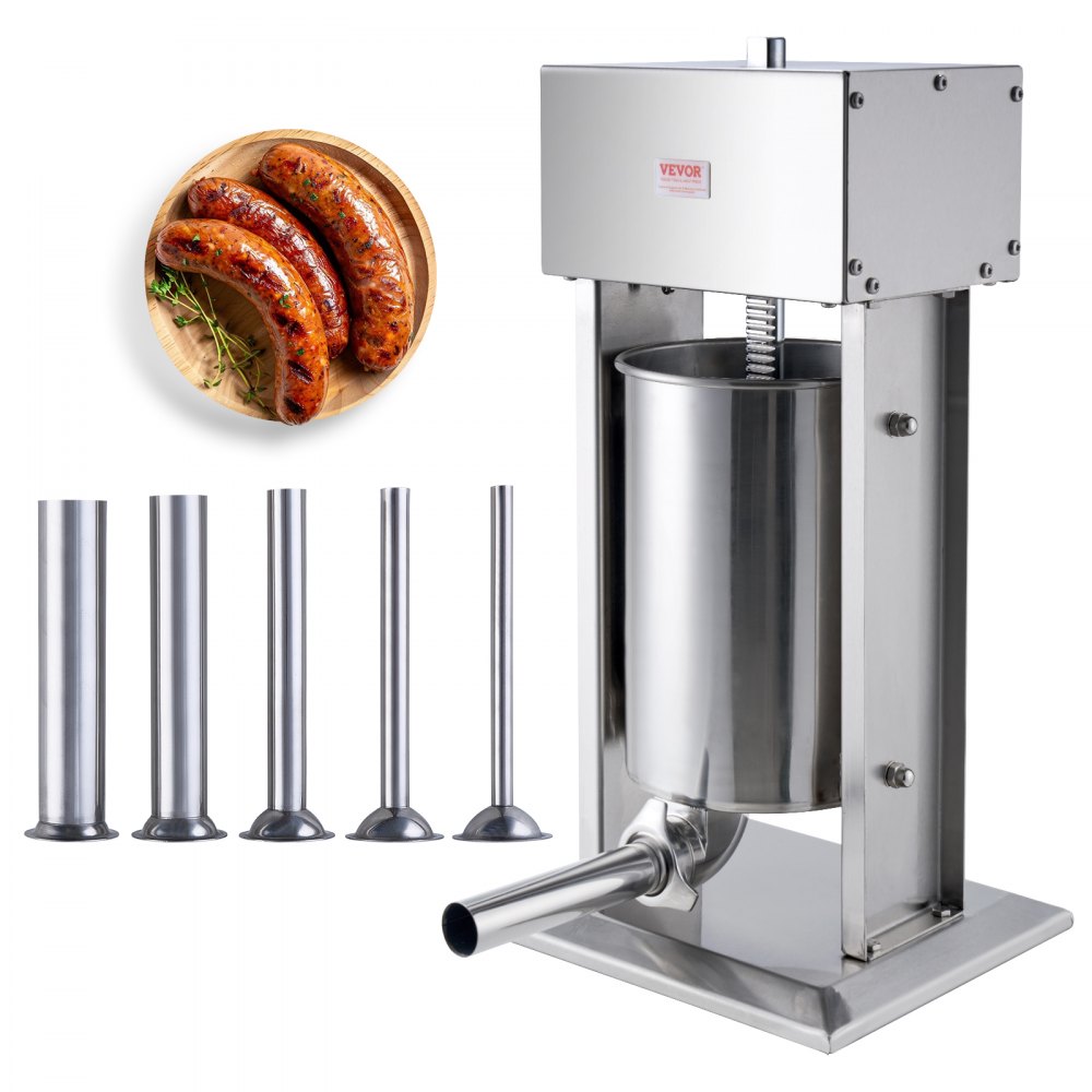 VEVOR Electric Sausage Stuffer 12 L Vertical Meat Stuffer 304 Stainless Steel - DDLSBXGGCJ12NGFTNV1