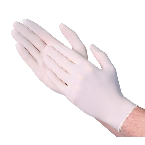 Vguard A31A1, Guante de Examen, 4.5 mil de grosor en la palma, de látex, sin polvo, tamaño pequeño, paquete de 1000, color crema - A31A11.