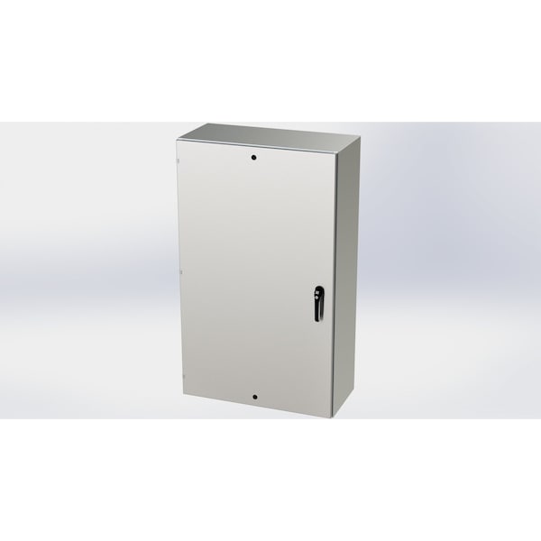 Saginaw Control & Engineering 304 Stainless Steel Electrical Enclosures, 60 in H, 16 in D, 36 in W, NEMA 3R, 4, 4X, 12, 13 - SCE-60EL3616SSLPPL