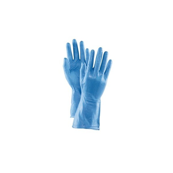 Guantes desechables Showa, 9 mil de palma, L, paquete de 12, azul - GLV970-L