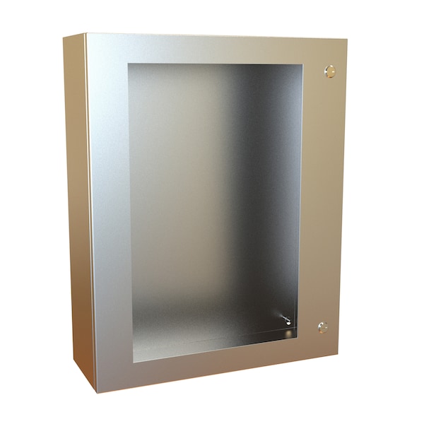 Hammond Stainless Steel Electrical Enclosures, 30 in H, 8 in D, 24 in W, NEMA 4X, Hinged - EN4SD30248WSS