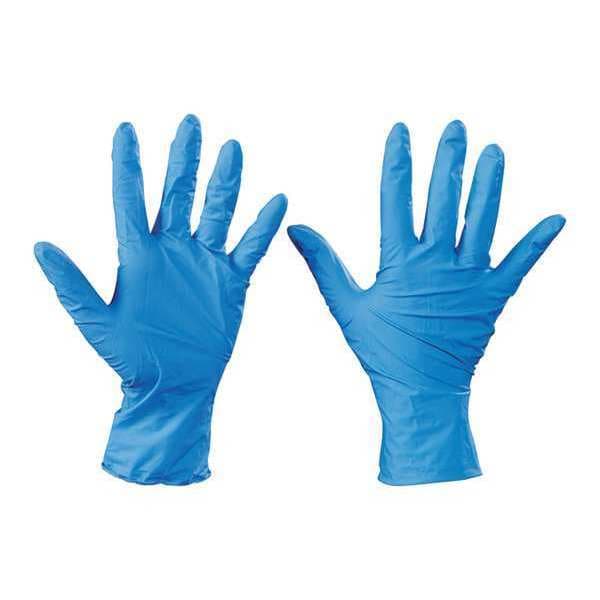 Guantes desechables de nitrilo Tnt, 5.00 mil Palma, con polvo, XL, 100 paquetes, azules - GLV2008XL