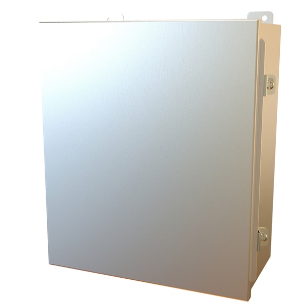 Hammond 316 Stainless Steel Electrical Enclosures, 14 in H, 6 in D, 12 in W, NEMA 4X, Hinged - 1414N4PHS16M6