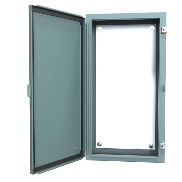 Hammond Steel Electrical Enclosures, 30 in H, 6 in D, 16 in W, NEMA 12, Hinged - 1418FG6