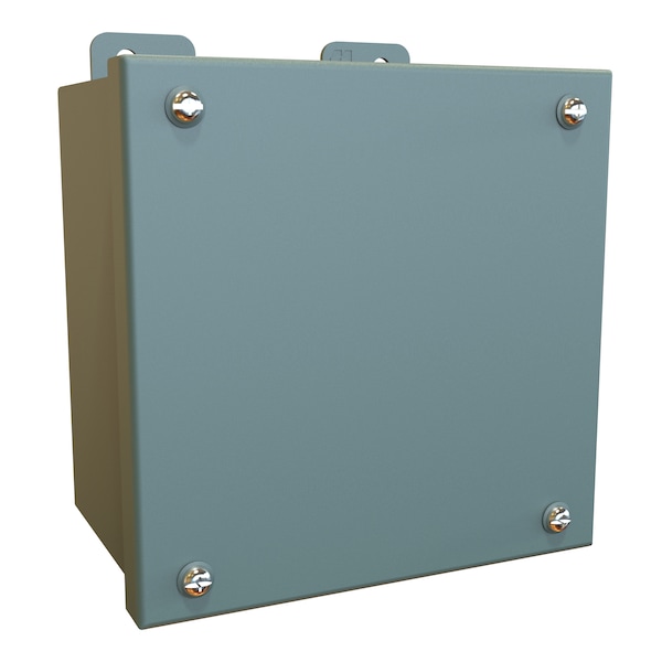 Hammond Steel Electrical Enclosures, 6 in H, 4 in D, 6 in W, NEMA 12, Screw On - 1414SCE