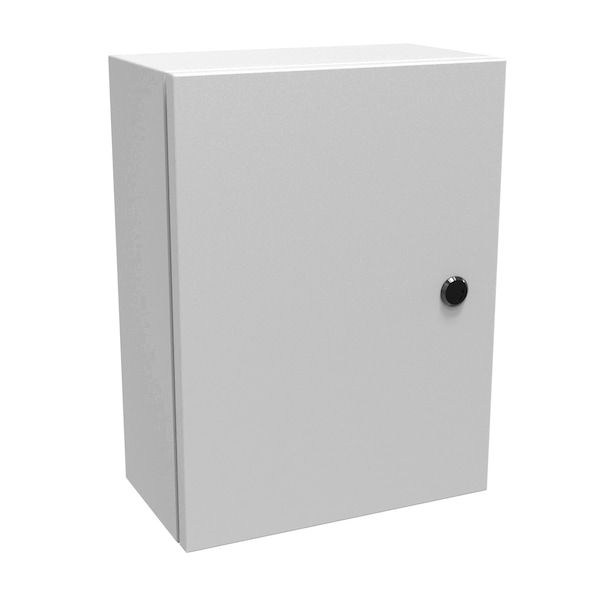 Hammond Steel Electrical Enclosures, 16 in H, 6 in D, 12 in W, NEMA 4, Hinged - EN4SD16126LG