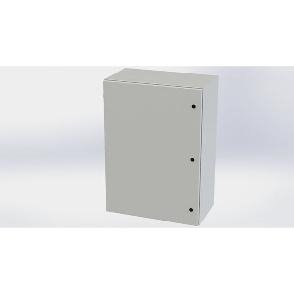 Saginaw Control & Engineering Carbon Steel Electrical Enclosures, 42 in H, 16 in D, 30 in W, NEMA 3R, 4, 12, 13, Hinged - SCE-42EL3016LPLG