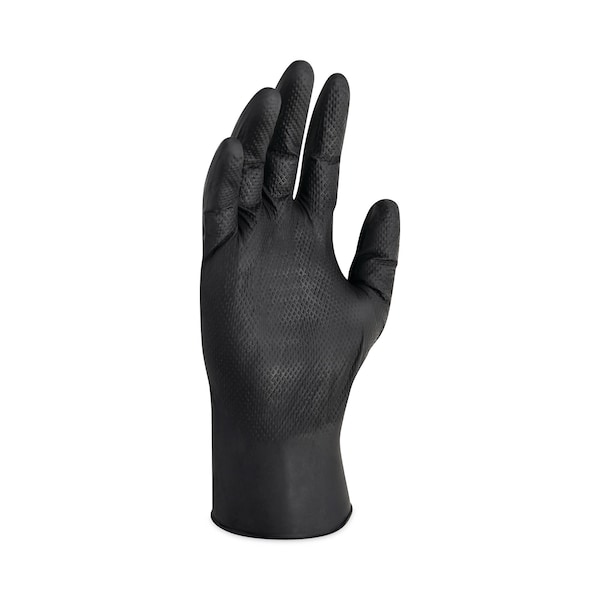 Guantes desechables de nitrilo Kleenguard Kraken Grip, 6 mil de grosor en la palma, nitrilo, paquete de 900 unidades, negro - 49279.