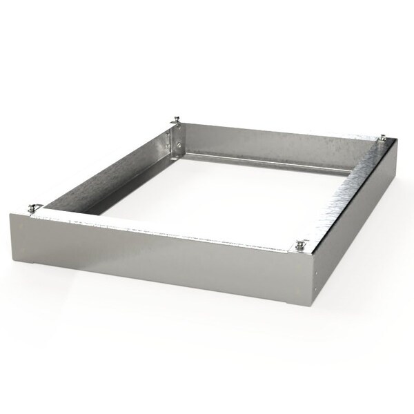 Saginaw Control & Engineering Base - Plinth Bolt Together, 4 in. H x 32-1/4 in. W x 24-1/4 in. L, 304 Stainless Steel - SCE-P2432SSWS