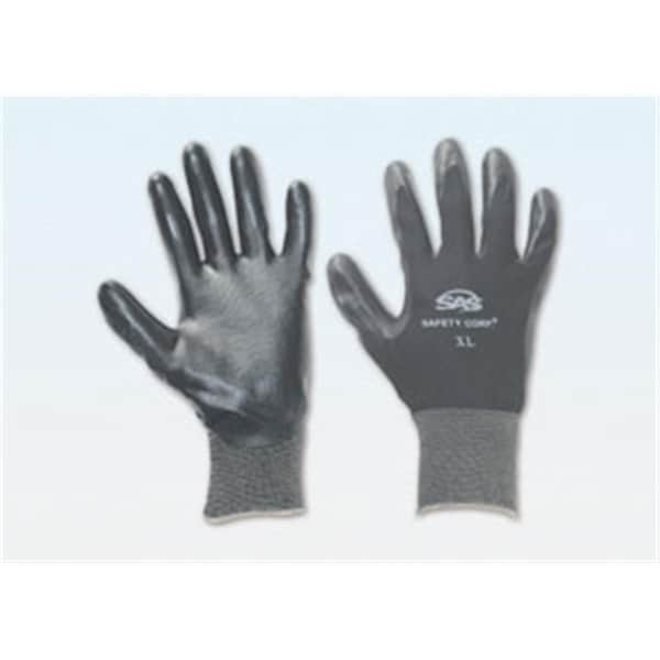Guantes desechables de nitrilo Sas Safety, Nitrilo, XL, Negro - SAS-640-1910.