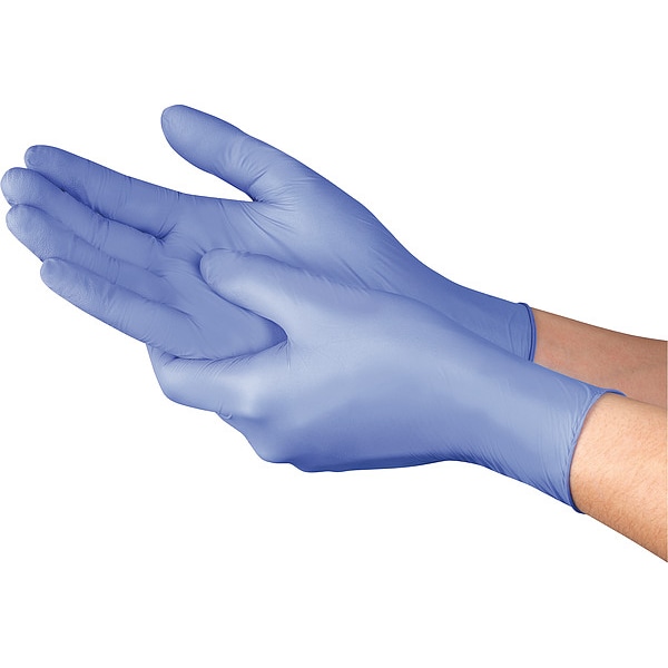 Guantes desechables de nitrilo Honeywell Multipril 747, 6 mil de grosor en la palma, nitrilo, sin polvo, XL (11), paquete de 50, azul - 074711082C