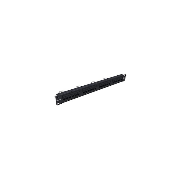 Commscope 24-PORT PATCH PANEL CAT6 IP5,110-MOD BLACK, 1U, UNIVERSAL 760180042 - UNP-6-DM-1U-24