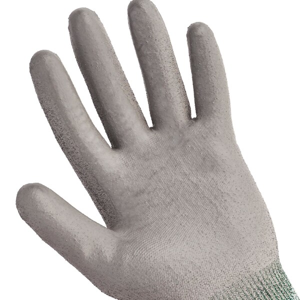 Guantes resistentes al corte de economía nivel 3 Kleenguard G60, tamaño grande, gris/sal y pimienta, 12 pares/caja, 12 piezas - KCC13825