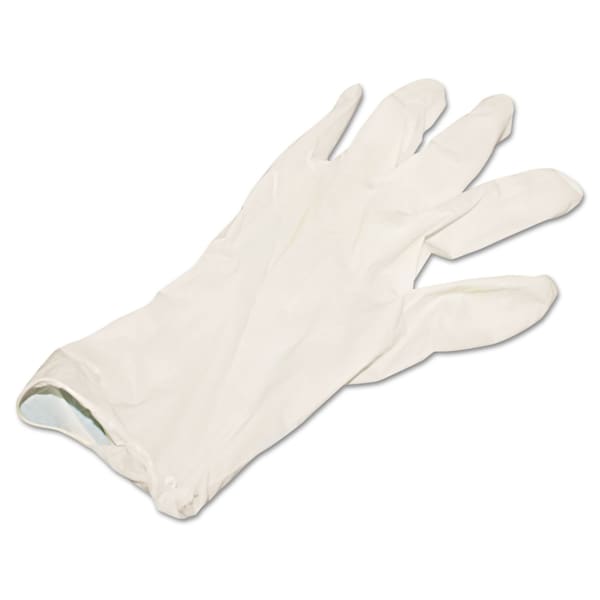 Guantes de vinilo sintético sin polvo de Boardwalk, tamaño grande, beige, 4 mil, paquete de 100 - BWK315LBX