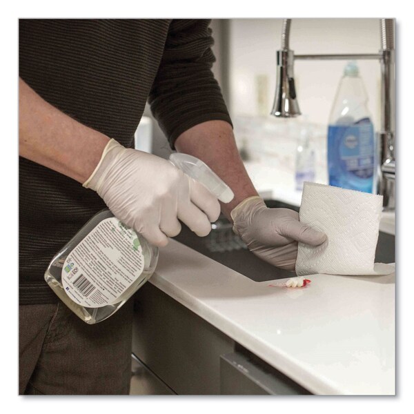 Gloveworks de Ammex Guantes Desechables de Látex, Sin Polvo, 4 mil, Mediano, Marfil, Paquete de 1000 - TLF44100
