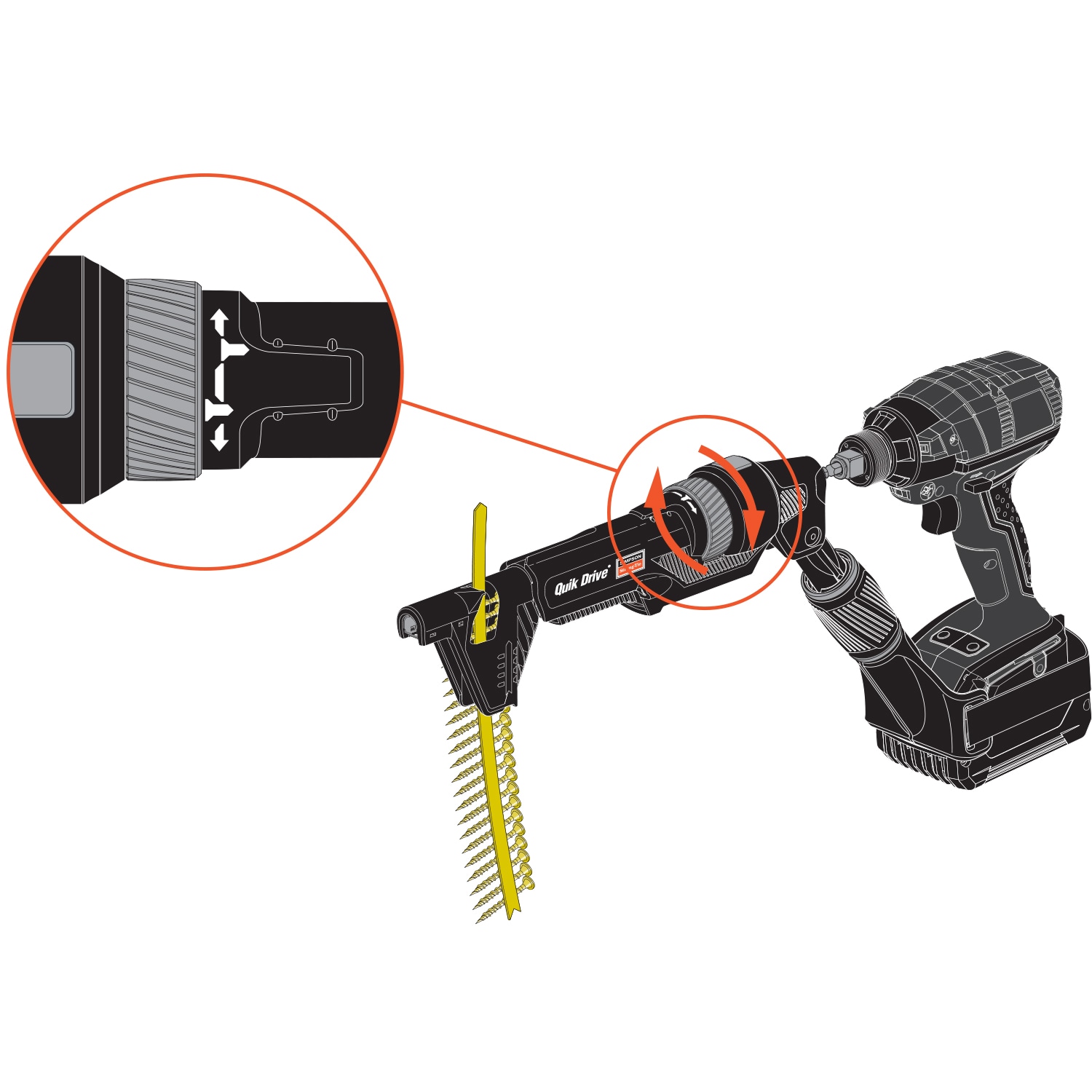 Conducción rápida por Simpson Strong Tie: Broca destornilladora de 7 pulgadas T25 de 6 lóbulos para Proyecto Quik Drive