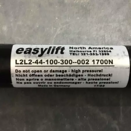 BANSBACH EASYLIFT GAS SPRING L2L2-44-100-300-002-1700N