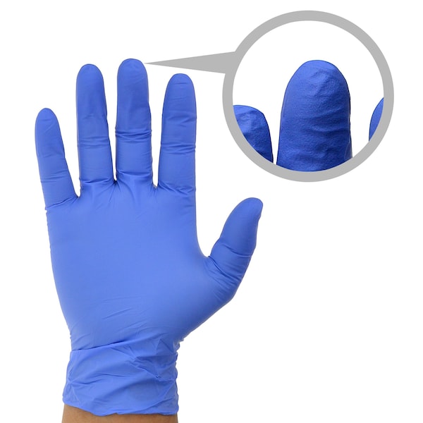 Guantes Desechables de Nitrilo Dealmed, Nitrilo, Sin Polvo, XL, 1800 Piezas, Azul/Violeta - 787390