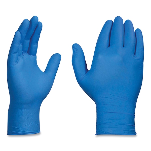 Guantes de Nitrilo Industrial X3 de Ammex, Sin Polvo, 3 mil, Talla Pequeña, Azul, Paquete de 1000 - X342100