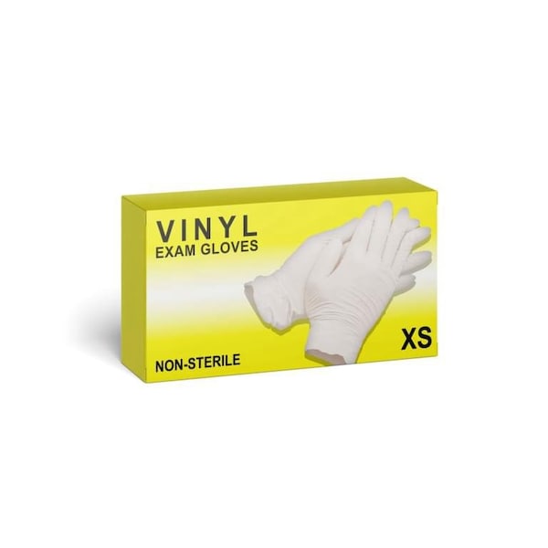 Guantes de Examen de Vinilo Oasis, Vinilo, Sin Polvo, XS, 100 Pzas - VINYL-XS