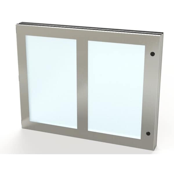 Saginaw Control & Engineering Hinged Window, 22 in. H x 28 in. W x 1-1/2 in. L, 304 Stainless Steel, Polycarbonate - SCE-HWK2228SS