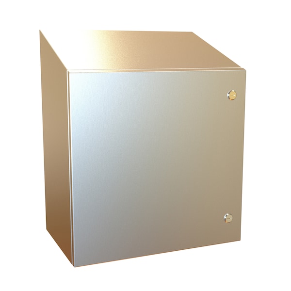 Hammond 304 Stainless Steel Electrical Enclosures, 20 in H, 12 in D, 20 in W, NEMA 4X, Hinged - ST202012SS