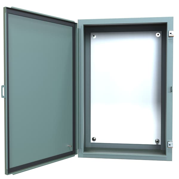 Hammond Steel Electrical Enclosures, 30 in H, 10 in D, 20 in W, NEMA 12, Hinged - 1418F10