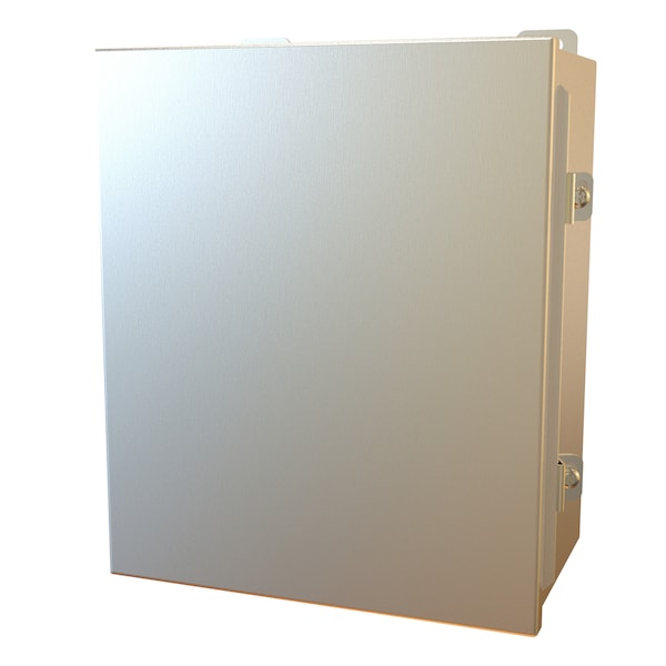 Hammond 316 Stainless Steel Electrical Enclosures, 12 in H, 6 in D, 10 in W, NEMA 4X, Hinged - 1414N4PHS16K6