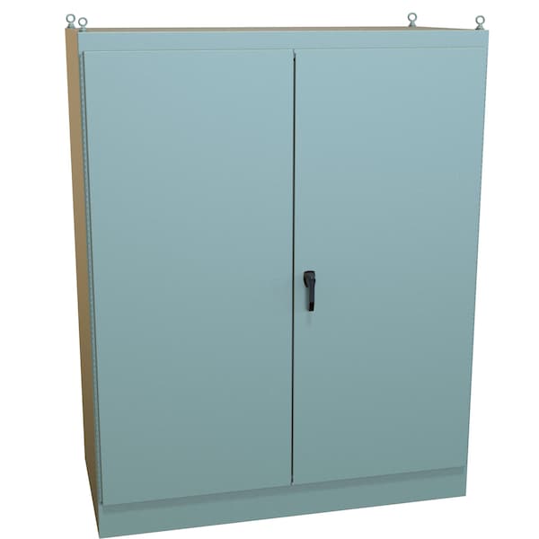 Hammond Steel Electrical Enclosures, 90.06 in H, 36.06 in D, 72.06 in W, NEMA 12, Hinged - 1418BY36