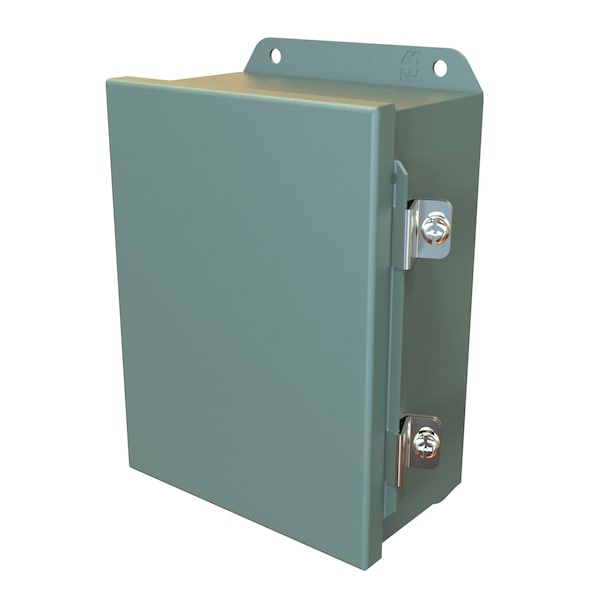 Hammond Steel Electrical Enclosures, 8 in H, 3-1/2 in D, 6 in W, NEMA 4, 12, Hinged - HJ863HLP