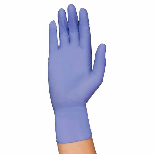 Guante de examen Premierpro Plus tamaño mediano, no estéril, de nitrilo, puño estándar, textura en las puntas de los dedos, azul, paquete de 2000 - 5063