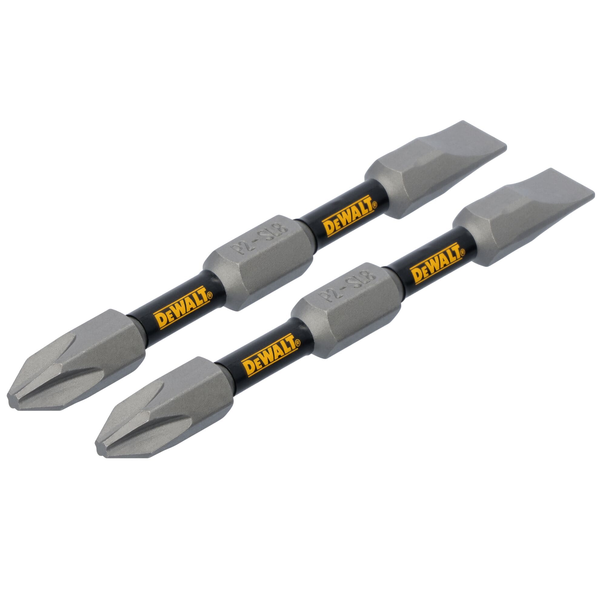 DEWALT DEWALT TOUGH GRIP 2-3/4 pulgadas #2 Phillips/#8 Ranurado Phillips/Ranurado Puntas para desarmador (2 piezas) - DWAF2DETG2

(Aunque "Phillips" y "Slotted" son términos específicos de herramientas que podrían no traducirse al español)