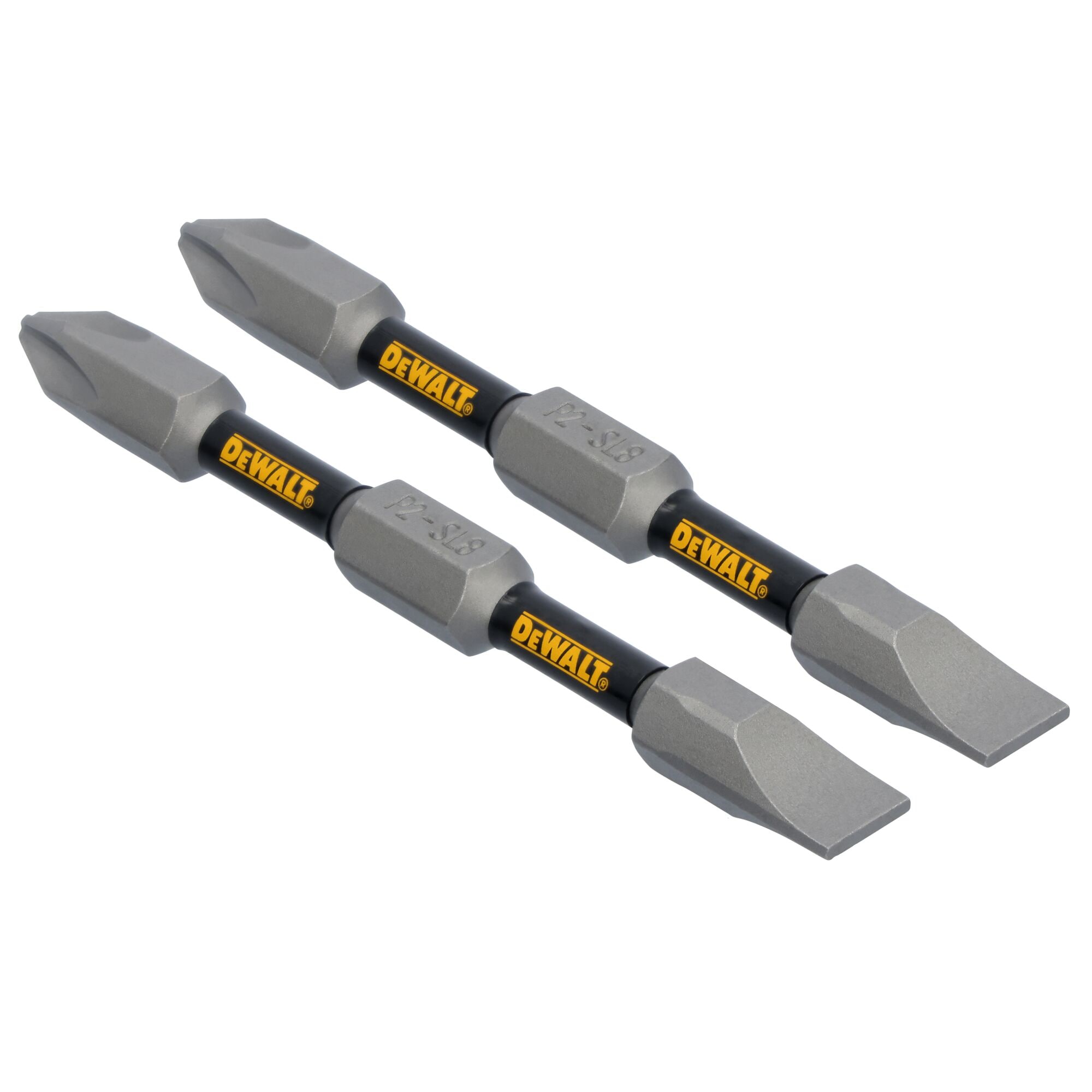 DEWALT DEWALT TOUGH GRIP 2-3/4 pulgadas #2 Phillips/#8 Ranurado Phillips/Ranurado Puntas para desarmador (2 piezas) - DWAF2DETG2

(Aunque "Phillips" y "Slotted" son términos específicos de herramientas que podrían no traducirse al español)