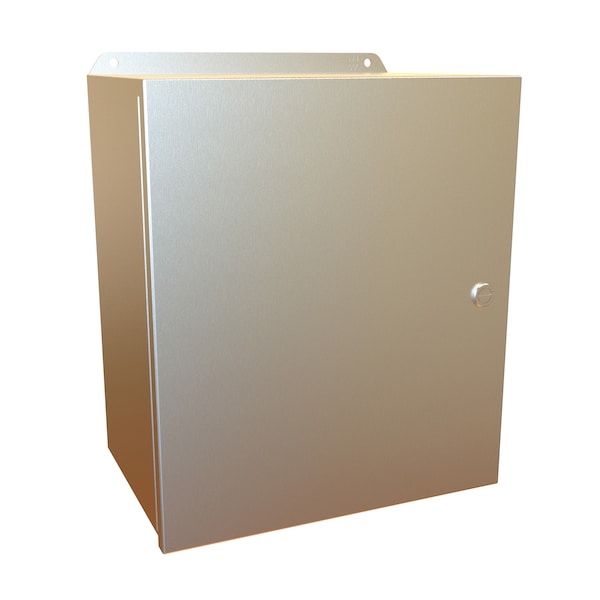 Hammond 316 Stainless Steel Electrical Enclosures, 14 in H, 8 in D, 12 in W, NEMA 4X, Hinged - EJ14128S16