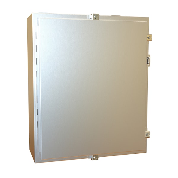 Hammond 304 Stainless Steel Electrical Enclosures, 24 in H, 8 in D, 20 in W, NEMA 4X, Hinged - 1418N4SSE8