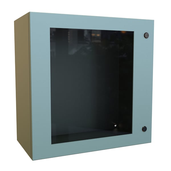 Hammond Steel Electrical Enclosures, 24 in H, 12 in D, 24 in W, NEMA 4, Hinged - EN4SD242412WGY