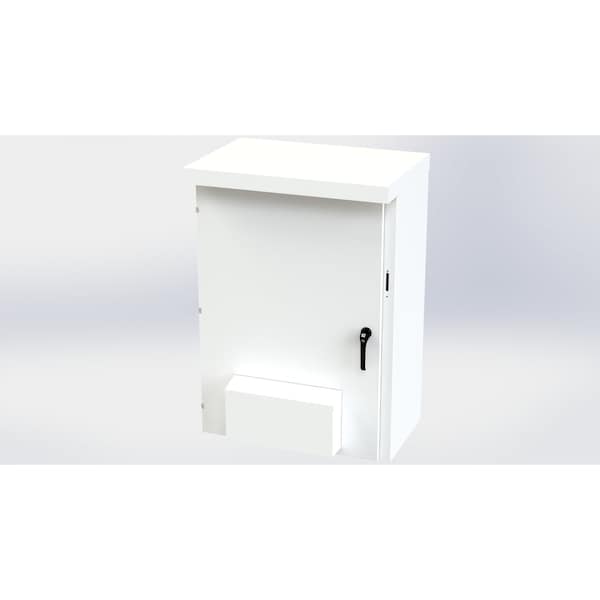 Saginaw Control & Engineering Galvanized Steel Electrical Enclosures, 53 in H, 20 in D, 37.38 in W, NEMA 3R, Hinged - SCE-53XVR3720