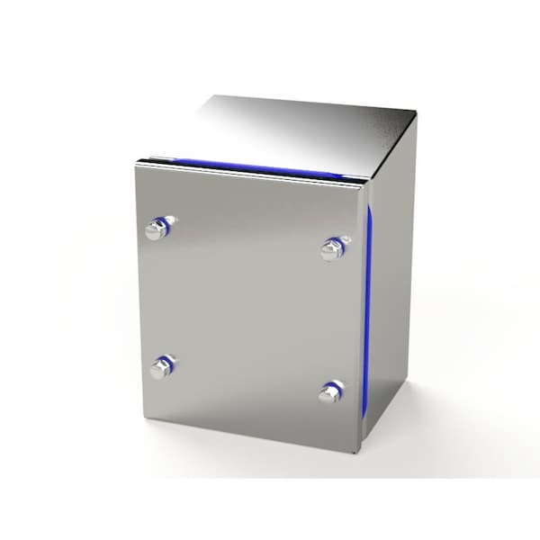 Saginaw Control & Engineering 304 Stainless Steel Electrical Enclosures, 6-1/2 in H, 4 in D, 5-1/2 in W, NEMA 3R, 4, 4X, 12, 13 - SCE-7KJ0604SSST