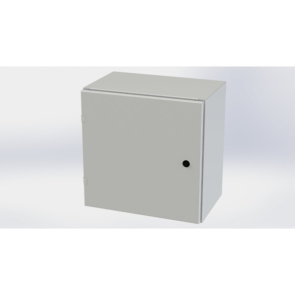 Saginaw Control & Engineering Carbon Steel Electrical Enclosures, 20 in H, 12 in D, 20 in W, NEMA 3R, 4, 12, 13, Hinged - SCE-20EL2012LPLG