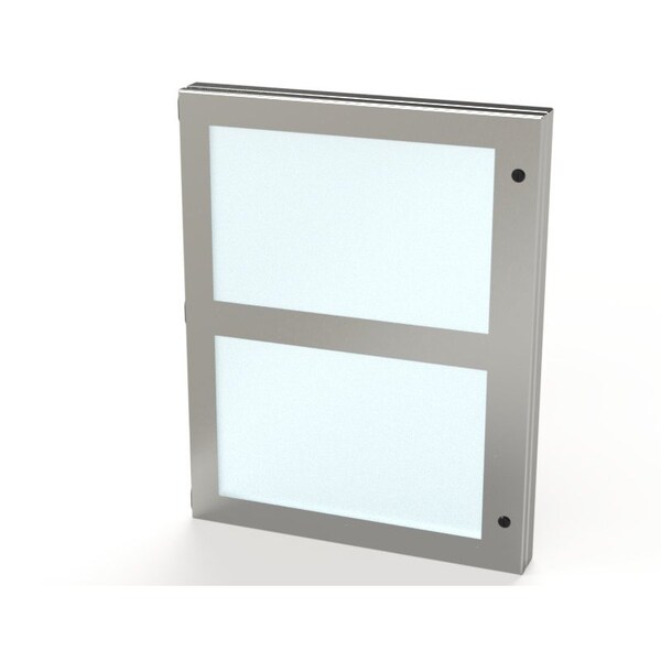 Saginaw Control & Engineering Hinged Window, 28 in. H x 22 in. W x 1-1/2 in. L, 304 Stainless Steel, Polycarbonate - SCE-HWK2822SS