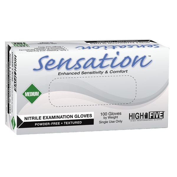 Ansell N73, Guantes de examen con bajo potencial de dermatitis, palma de 2.4 mil, de nitrilo, sin polvo, talla S (7), paquete de 100 - N731.