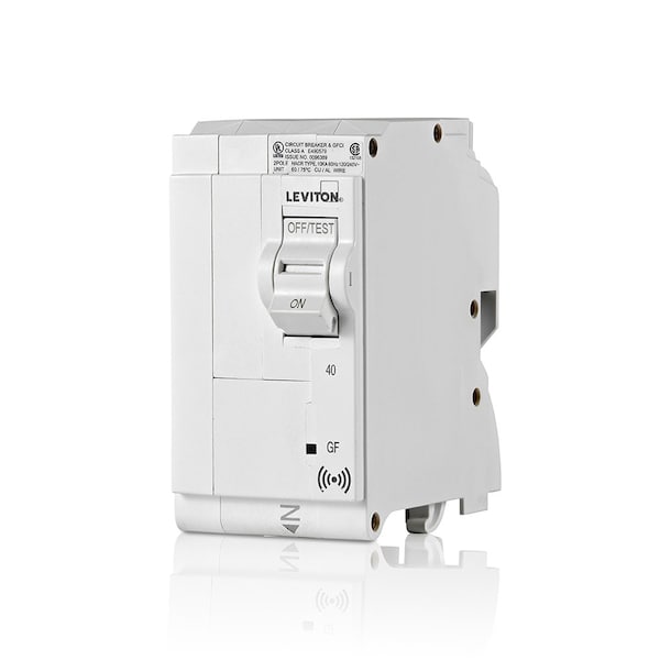 Leviton Circuit Breaker, 40A, 2 Pole, 120/240V AC, 10kA - LB240-GS