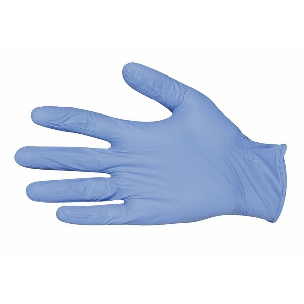 Ansell N73, Guantes de examen con bajo potencial de dermatitis, palma de 2.4 mil, de nitrilo, sin polvo, talla S (7), paquete de 100 - N731.