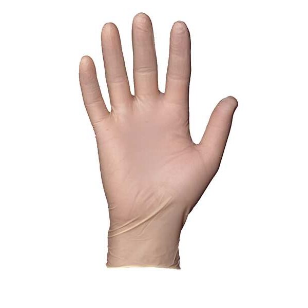 Ansell CFG-900, Guantes de Examen, 5.1 mil de Palma, Látex, Sin Polvo, M (8), 100 Paq, Beige - CFG-900-M