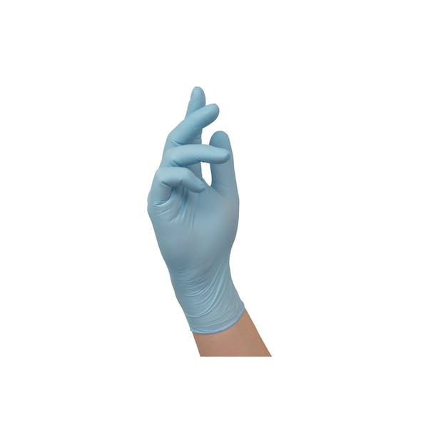 Guantes de nitrilo desechables Ansell Microflex, grado médico, sin polvo, sin látex, talla grande, azules, paquete de 250 - XC-310-L